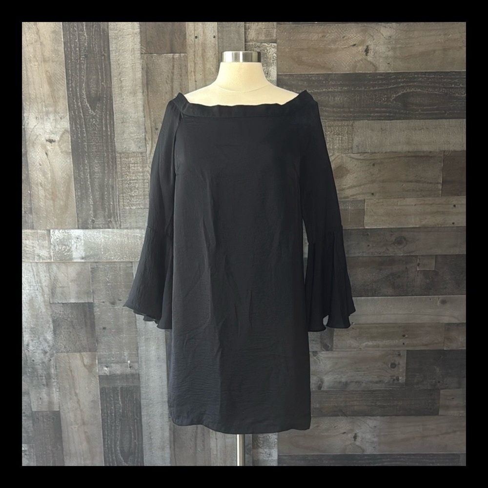 Philosophy black midi dress small goth grunge party witchy Wednesday whimsigoth